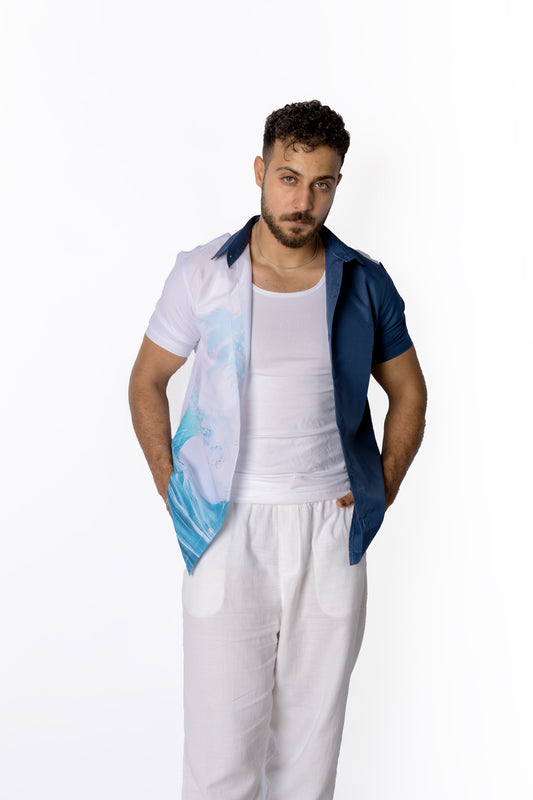 Blue Beach Shirt