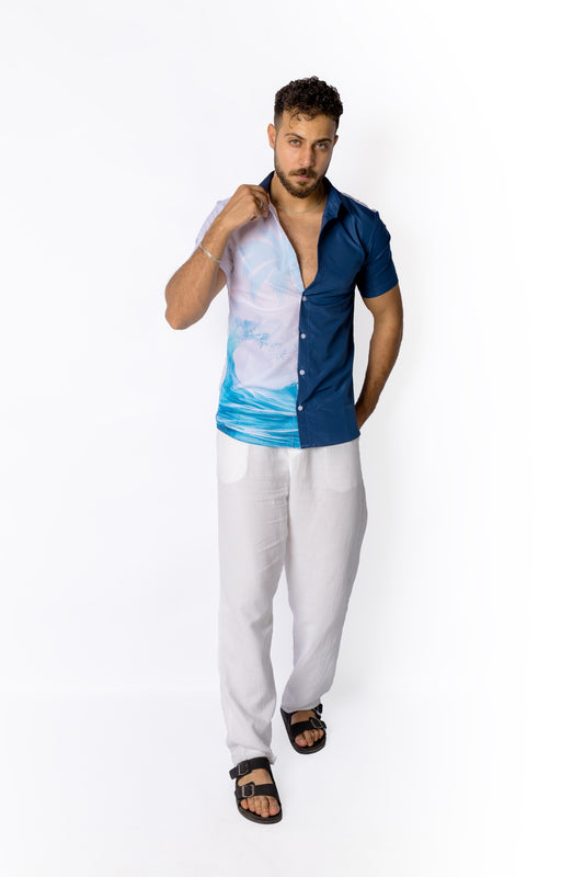 Blue Beach Shirt